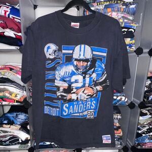 1990’s Detroit Lions Barry Sanders Player Nutmeg XL 24.5x29